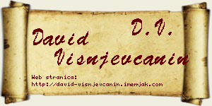 David Višnjevčanin vizit kartica